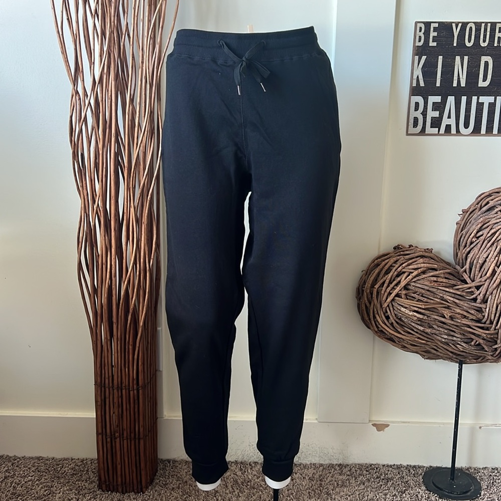 Do U New York Black Nylon Yoga Pantss